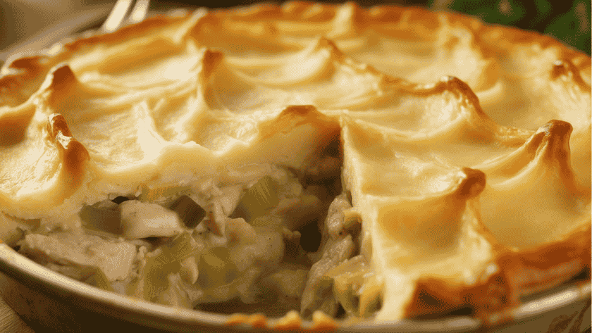 Mary Berry Chicken and Leek Pie with Potato Topping