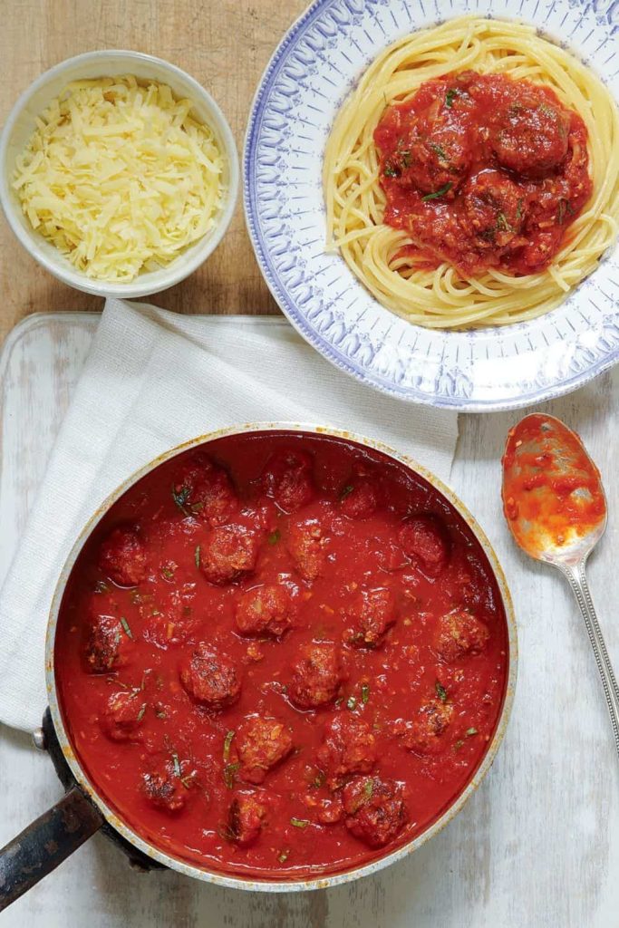 Mary Berry Meatballs in Tomato and Basil Sauce