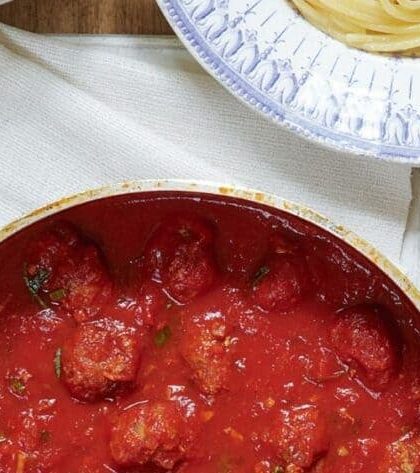Mary Berry Meatballs in Tomato and Basil Sauce