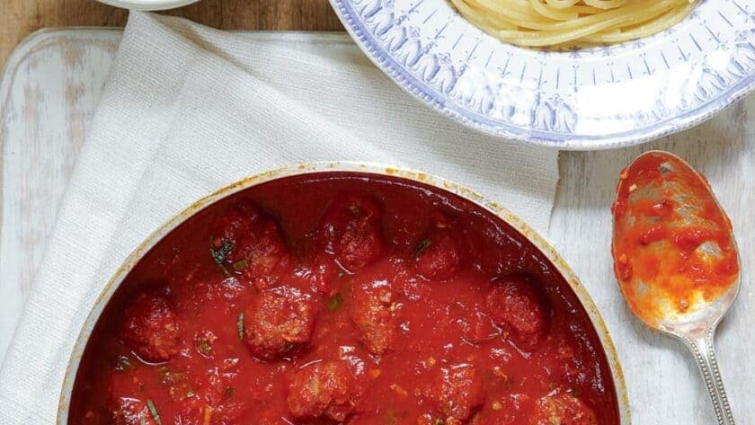 Mary Berry Meatballs in Tomato and Basil Sauce