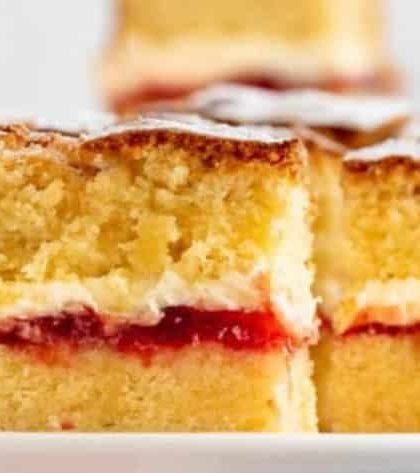 Mary Berry Victoria Sponge Traybake
