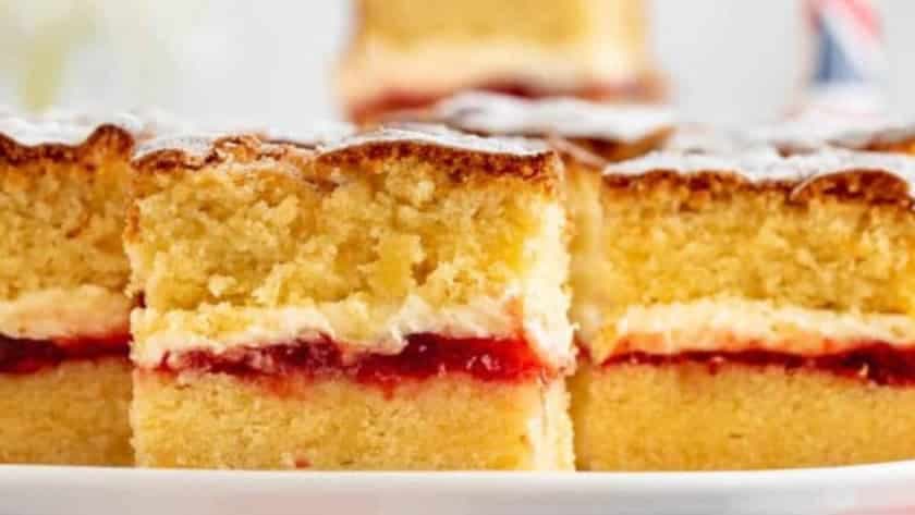 Mary Berry Victoria Sponge Traybake