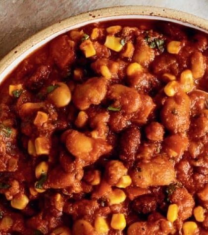 Mary Berry Mixed Bean and Red Pepper Chilli