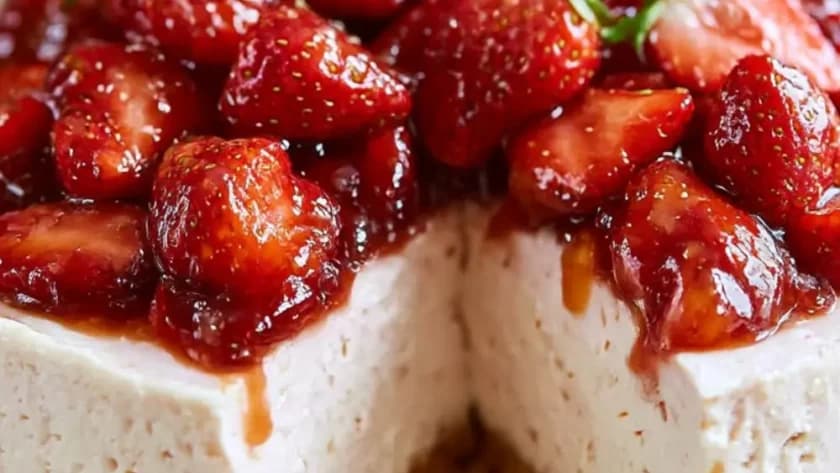 Mary Berry No-Bake Strawberry Cheesecake
