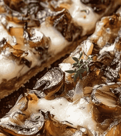 Mary Berry Onion and Mushroom Tart