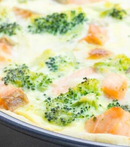 Mary Berry Salmon and Broccoli Quiche