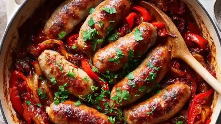Mary Berry Sausage and Red Pepper Casserole