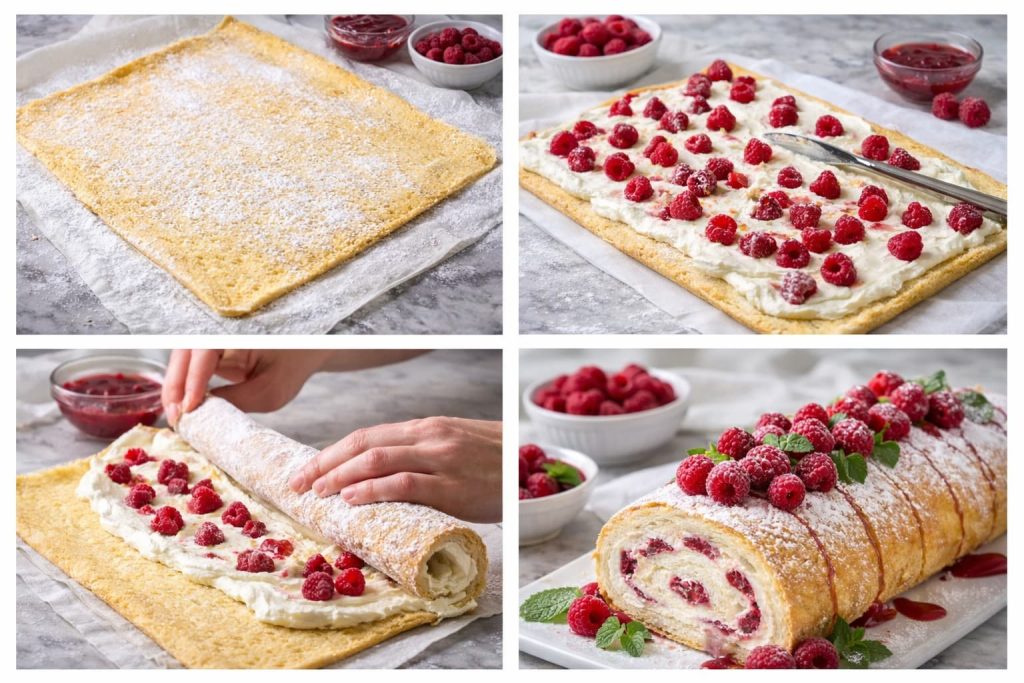 Mary Berry Raspberry Roulade recipe
