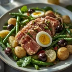 Mary Berry Tuna Niçoise Salad - recipe card