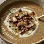 Mary Berry Somerset Mushroom Soup - recipe card
